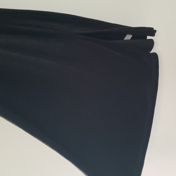 Torrid Midi Lightweight Terry Wrap Cover Up Dress 1X Black Side Slit Stappy Soft - Picture 6 of 16